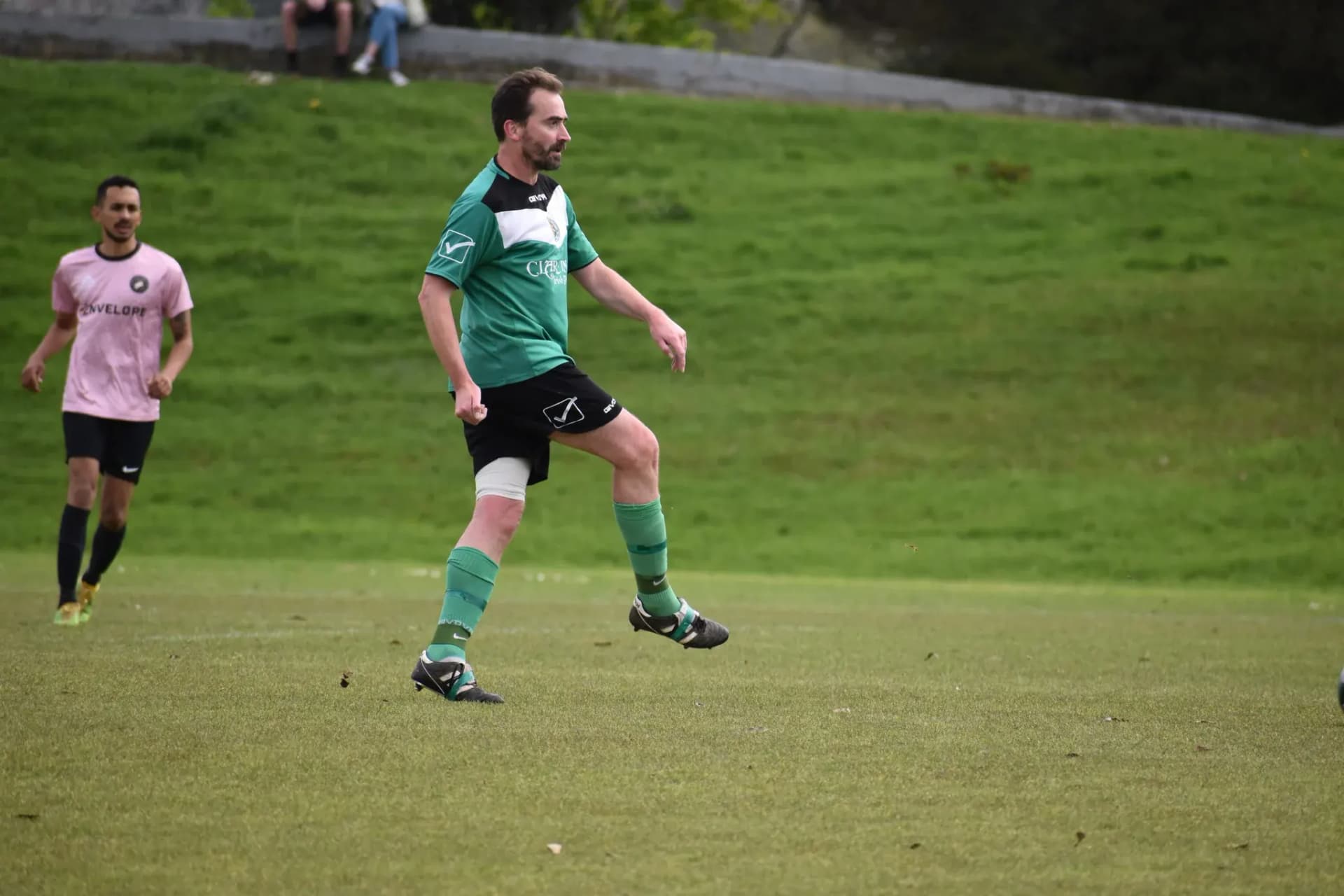 Player driving forward with the ball