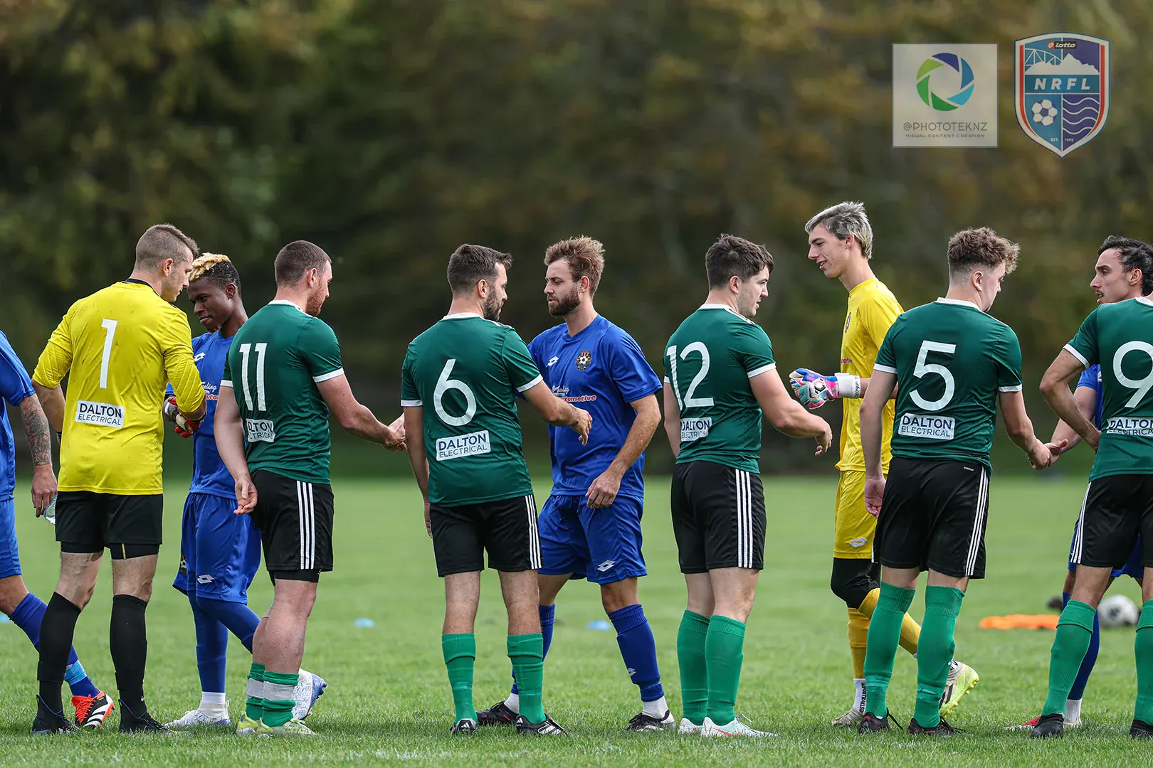 Match action — battling for the ball
