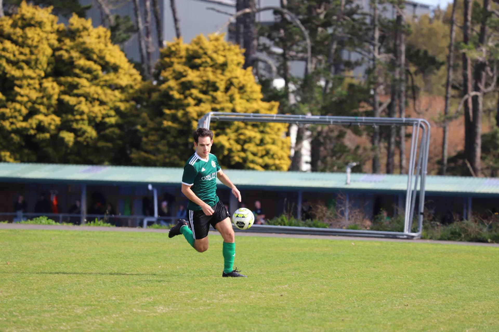 Player sprinting down the wing