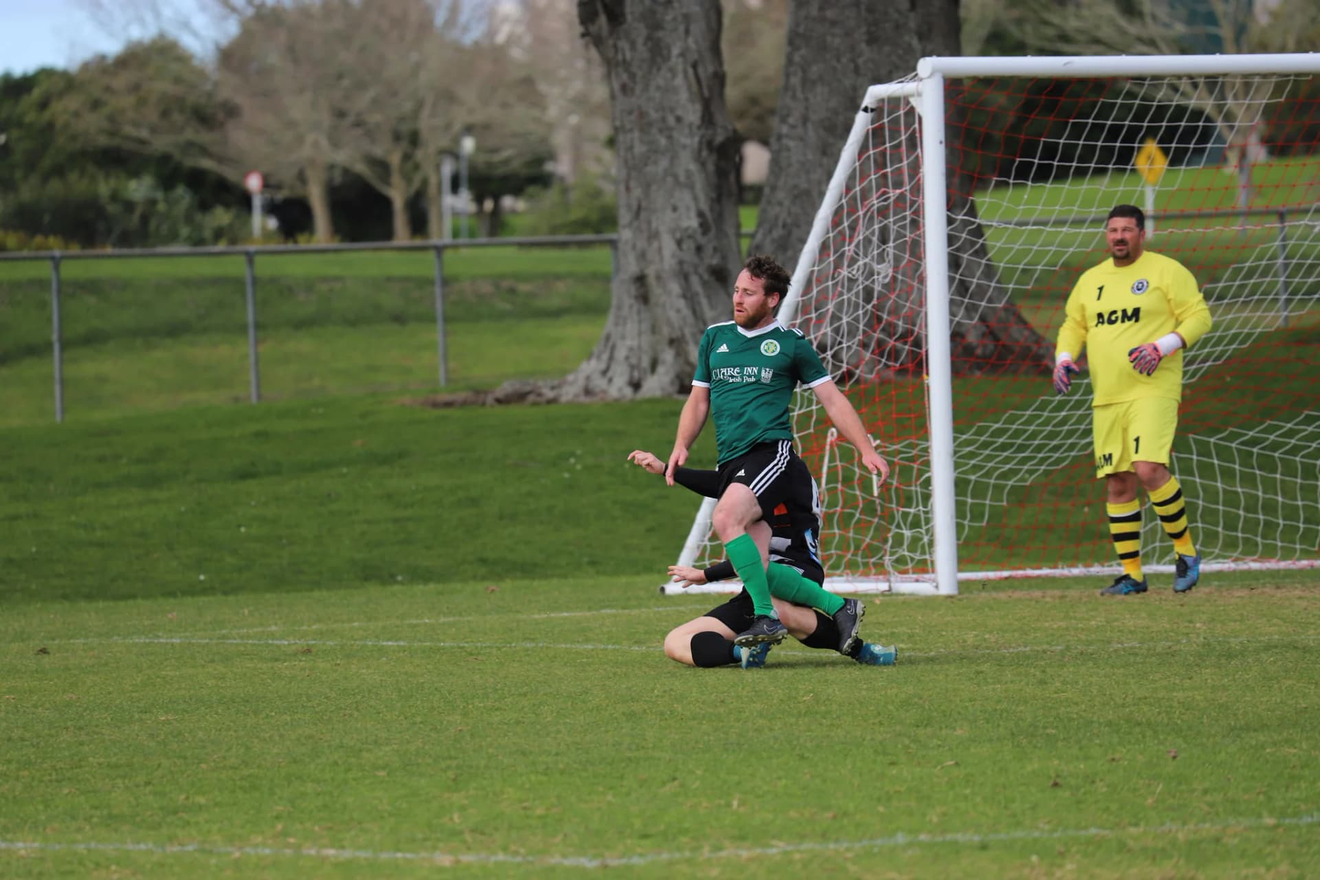 Player taking on the opposition