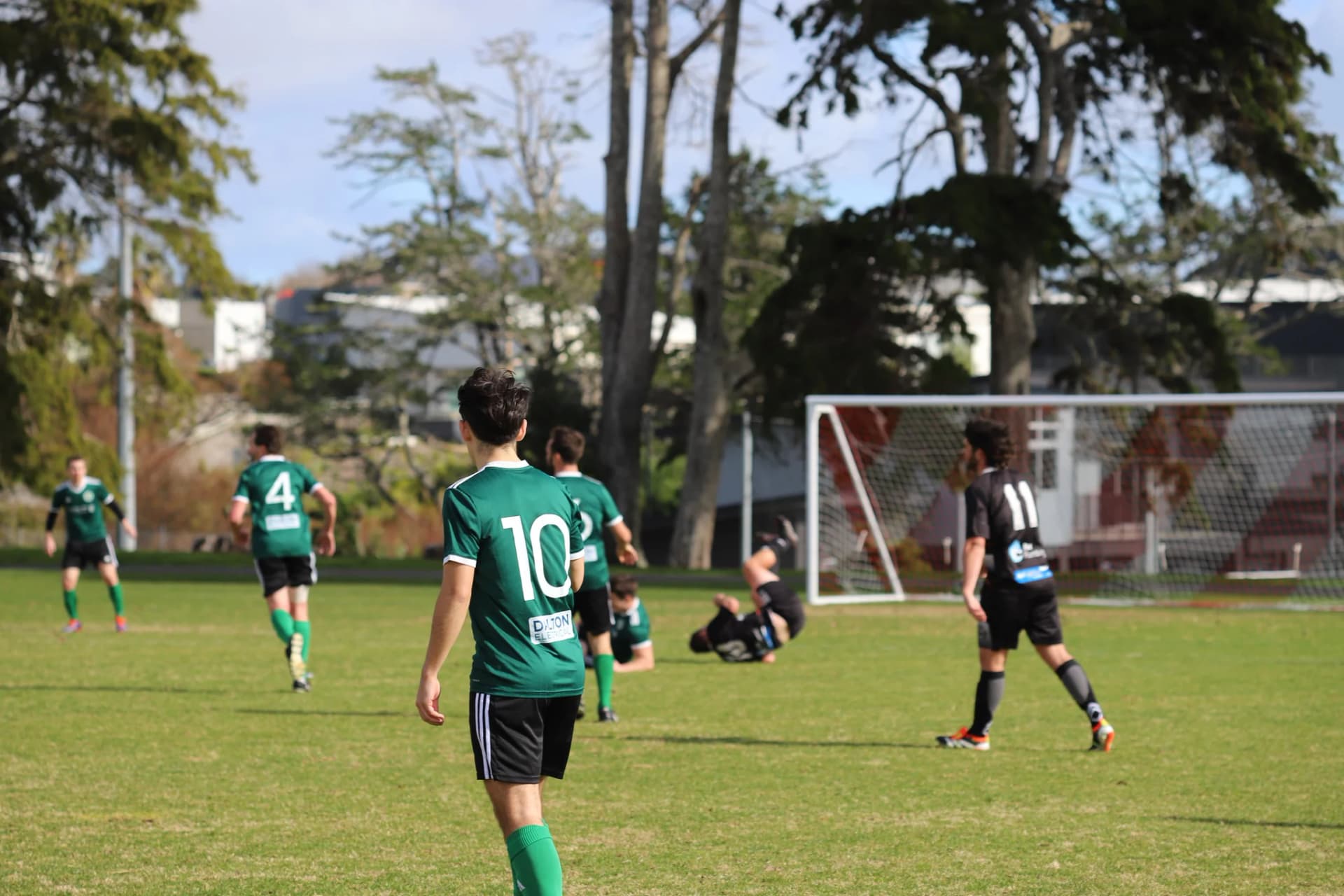 Player making a tackle