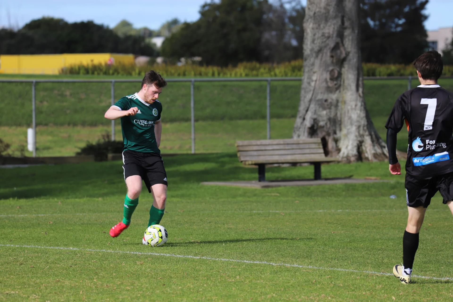 Player celebrating a goal
