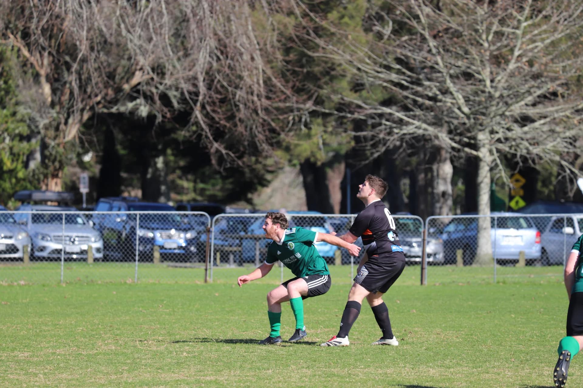 Player running into space